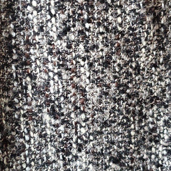 TALBOTS TWEED STRAIGHT BLACK TEXTURED WOOL SKIRT SIZE 10P 10 PETITE BOUCLE - Picture 11 of 14